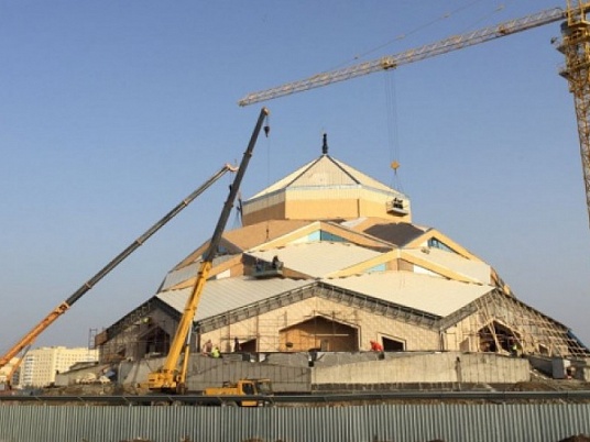Строительство мечети "Алланың гүлі  в г. Астана 
